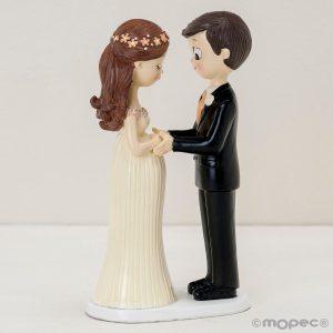 Figura para pastel novios con novia embarazada Y617