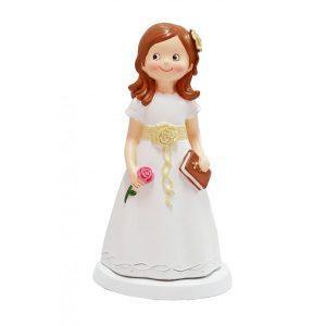 Figura pastel comunión niña libro 8529