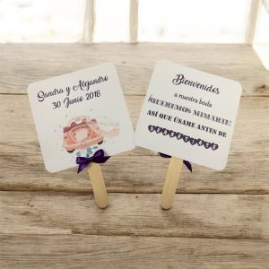 Pai pai boda coche novios rosa