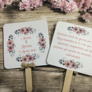 Pai pai boda flores rosas