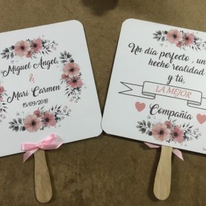 Pai pai boda flores rosas