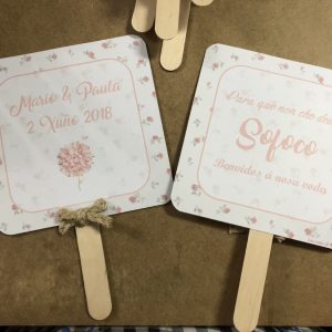 Pai pai boda flores rosas pequeñas