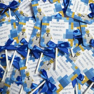 Piruleta de agradecimiento fondo lego