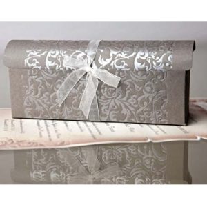 Invitación de boda caja pergamino 34909