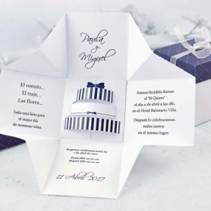 Invitación tarta 3D 39107