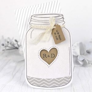 Invitación de boda tarro 39229