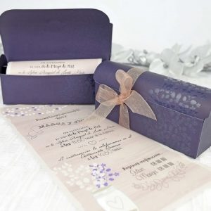 Invitación de boda cofre 39237