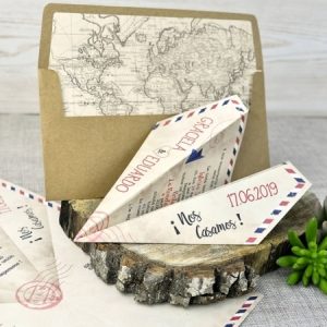 Invitación de boda avioncito 39333