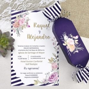 Invitación de boda caramelo 39607