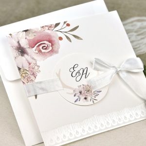 Invitación de boda romántica 39632
