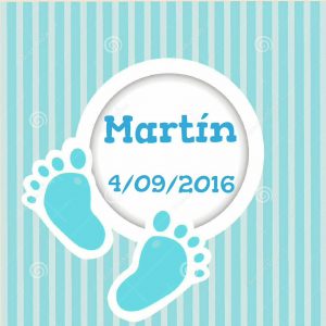 Tarjeta para detalles huellas pies