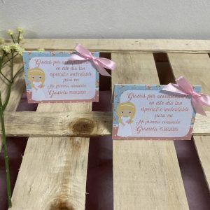 Marcasitios/tarjeta de agradecimiento comunión