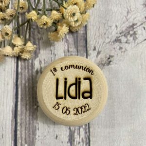 Yo-yo de madera personalizado grabado doble cara