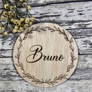 Placa personalizada 13cm
