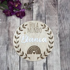 Placa personalizada nombre