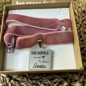 Medalla ramo cuadrada con ribete